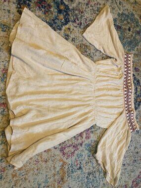 Romeo + Juliet Couture Off Shoulder Gauze Boho Dress